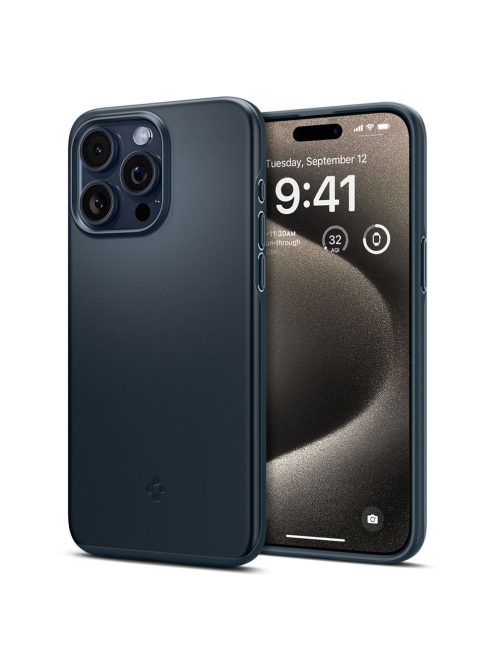 SPIGEN case THIN FIT for IPHONE 15 Pro Max metal slate