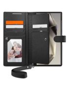 SPIGEN WALLET S Plus book for SAMSUNG S24 Ultra black