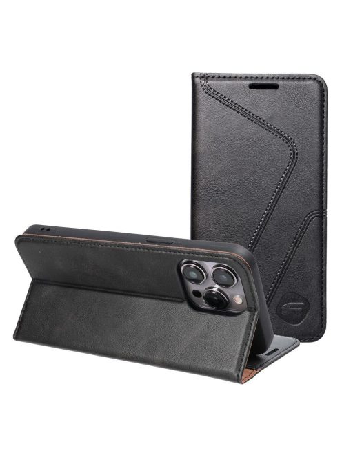 FORCELL F-PROTECT RFID Blocker book case for XIAOMI Redmi Note 13 4G black