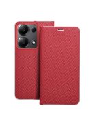 LUNA Book Carbon for XIAOMI Redmi Note 13 Pro 4G / POCO M6 Pro 4G red