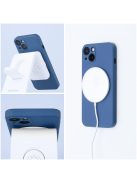 SILICONE MAG COVER case compatible with MagSafe for IPHONE 16 blue