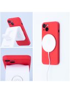 SILICONE MAG COVER case compatible with MagSafe for IPHONE 16 Pro Max red