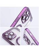 ELECTRO MAG COVER case compatible with MagSafe for IPHONE 16 deep purple