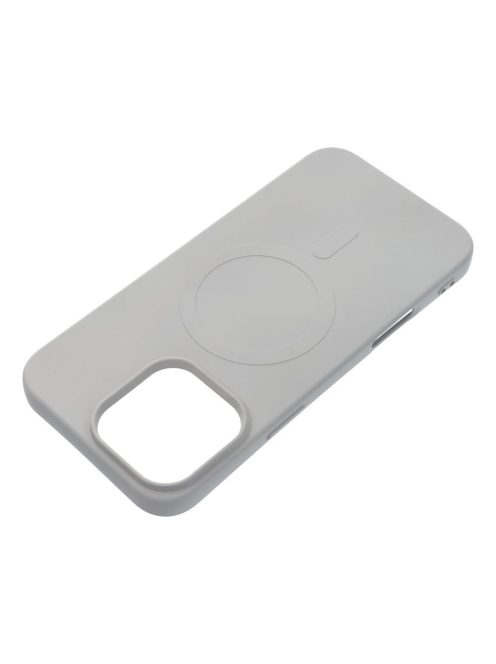 SILICONE MAG COVER (big hole) case compatible with MagSafe for IPHONE 16 Pro Max grey titanium