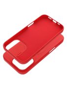 SILICONE MAG COVER (big hole) case compatible with MagSafe for IPHONE 16 Pro red