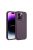 LEATHER MAG COVER case for IPHONE 16 Pro Max dark violet