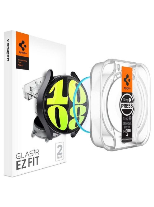 SPIGEN tempered glass GLAS.TR ”EZ FIT” 2-pack for SAMSUNG Galaxy Watch 7 (40 mm) clear