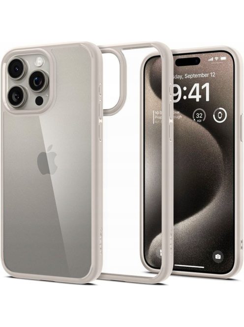 SPIGEN case ULTRA HYBRID for IPHONE 16 Pro natural titanium