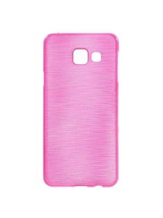   Samsung Galaxy A3 (2016) Szilikon Tok Szálcsiszolt Mintával Pink