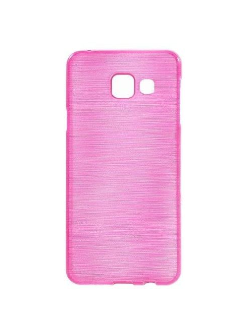 Samsung Galaxy A3 (2016) Szilikon Tok Szálcsiszolt Mintával Pink