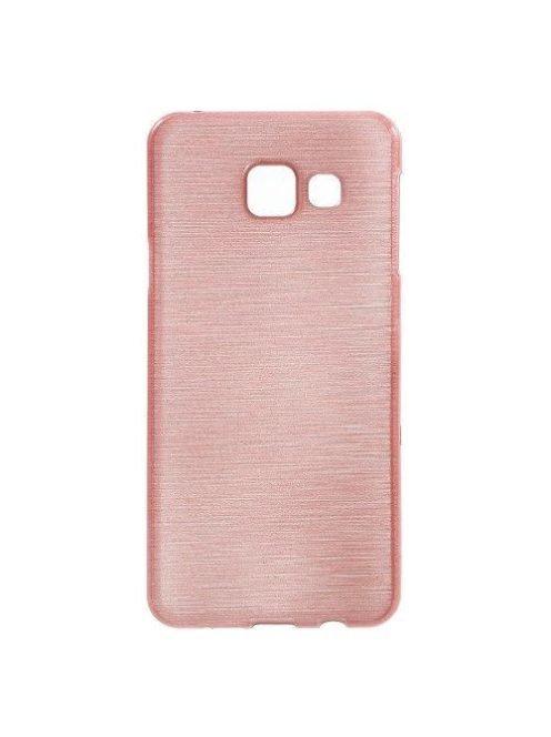 Samsung Galaxy A3 (2016) Szilikon Tok Szálcsiszolt Mintával Rózsaszín