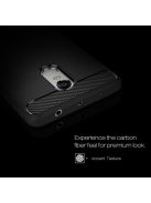 Xiaomi Redmi Note 4 / 4X Szálcsiszolt Szilikon Tok Ütésállókivitel Fekete