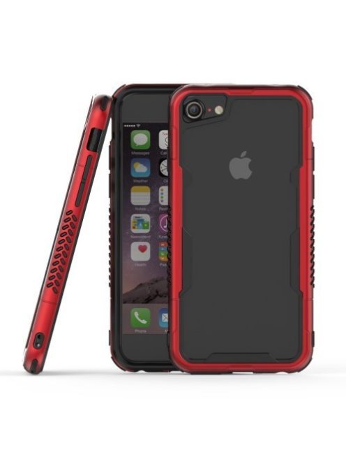 iPhone 7 / 8 Tok Keret Műanyag Hybrid Series Piros