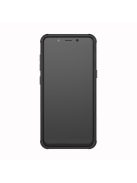 Samsung Galaxy A8 (2018) Ütésálló Tok Szilikon&Műanyag Kitámasztható Fekete