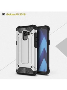   Samsung Galaxy A8 (2018) Armor Tok Ütésálló Kivitel 2in1 Hybrid Ezüst