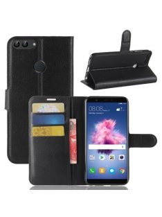   Huawei P Smart Notesz Tok Business Series Kitámasztható Fekete