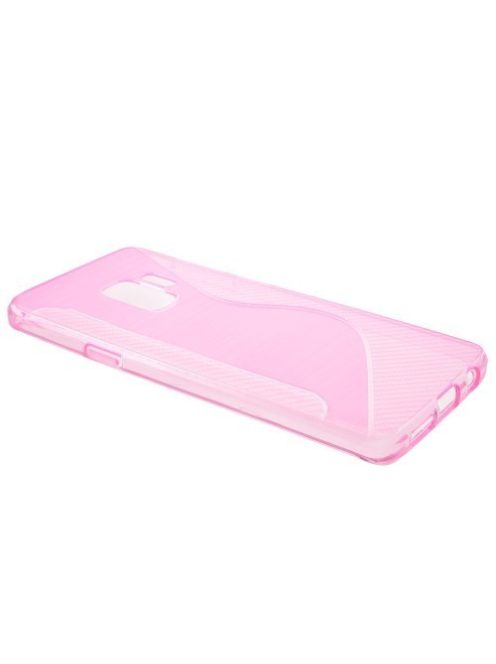 Samsung Galaxy S9 TPU Szilikon Tok S-Line Style SS Pink