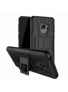 Samsung Galaxy S9 Tok 2in1 Ütésálló Hybrid Kitámasztható Fekete