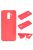 Samsung Galaxy A6+ (2018) Szilikon Tok Matt TPU Piros