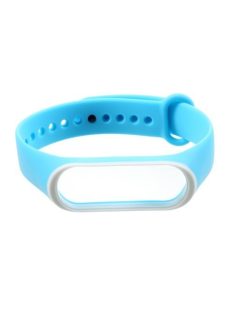   Xiaomi Mi Band 3 Pótszíj - Óraszíj BiColor Fehér/Világoskék