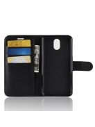 Nokia 3.1 Notesz Tok Business Series Kitámasztható - Bankkártyatartóval Fekete