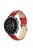 Samsung Galaxy Watch 46mm Pótszíj - Óraszíj Krokodil Bőrmintás Piros