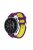 Pótszíj - Szilikon Óraszíj Samsung Galaxy Watch 46mm TwoTone Series Violet/Sárga