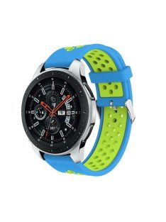   Pótszíj - Szilikon Óraszíj Samsung Galaxy Watch 46mm TwoTone Series Kék/Zöld