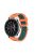 Pótszíj - Szilikon Óraszíj Samsung Galaxy Watch 46mm TwoTone Series Narancssárga/Zöld