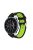 Pótszíj - Szilikon Óraszíj Samsung Galaxy Watch 46mm TwoTone Series Fekete/Zöld