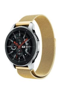   Samsung Galaxy Watch 46mm FémSzíj - Pótszíj Mágneses Arany