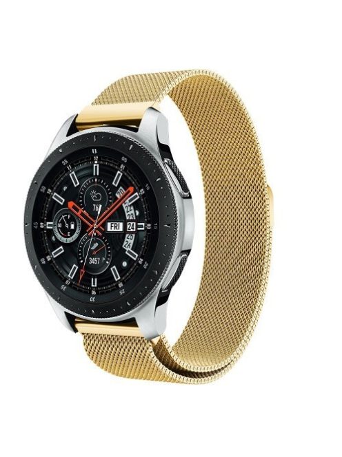 Samsung Galaxy Watch 46mm FémSzíj - Pótszíj Mágneses Arany