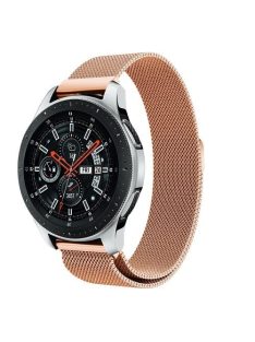   Samsung Galaxy Watch 46mm FémSzíj - Pótszíj Mágneses Rózsaarany