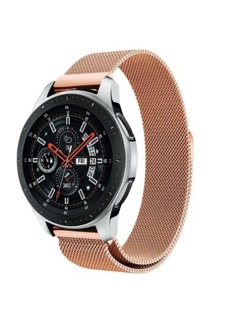 Samsung Galaxy Watch 46mm FémSzíj - Pótszíj Mágneses Rózsaarany