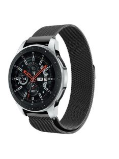  Samsung Galaxy Watch 46mm FémSzíj - Pótszíj Mágneses Fekete