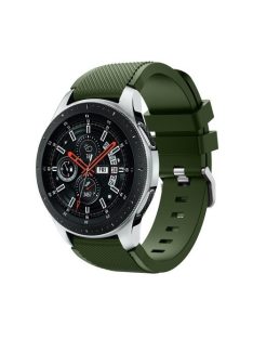   Szilikon Óraszíj - Pótszíj Samsung Galaxy Watch 46mm - Sport Style Series KatonaZöld