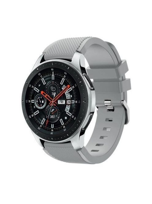 Szilikon Óraszíj - Pótszíj Samsung Galaxy Watch 46mm - Sport Style Series Szürke