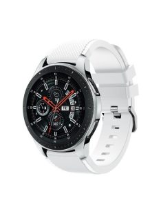   Szilikon Óraszíj - Pótszíj Samsung Galaxy Watch 46mm - Sport Style Series Fehér