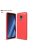 Samsung Galaxy A8 (2018) Szilikon Tok Ütésállókivitel Karbon Mintázattal Piros