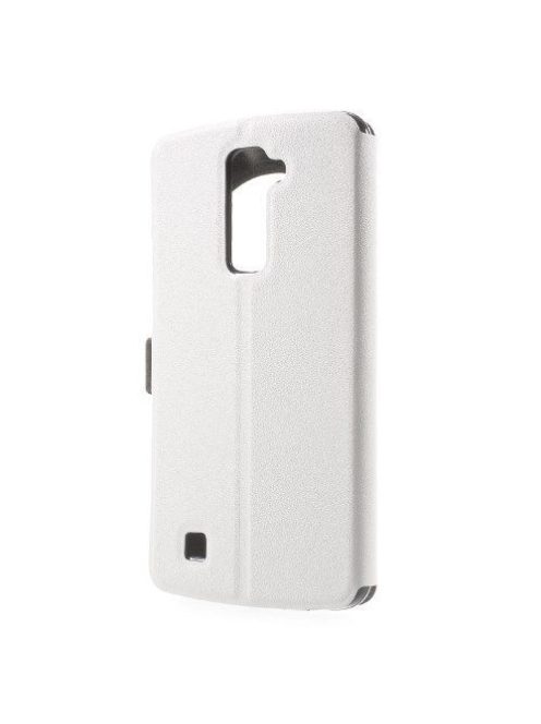 LG K10 Tok Notesz S-View (Ablakos) Fehér