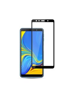   Samsung Galaxy A7 (2018) Kijelzővédő Üveg - Tempered Glass MOCOLO 3D Fekete