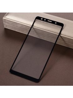   Samsung Galaxy A7 (2018) Tempered Glass - Kijelzővédő Üveg FULL 3D Fekete