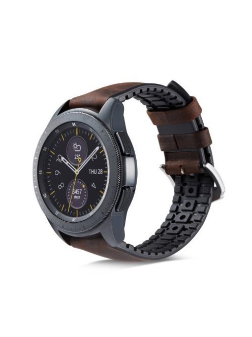 Huawei Watch GT Pótszíj - Óraszíj Bőr / Szilikonbelsővel Mintás A04