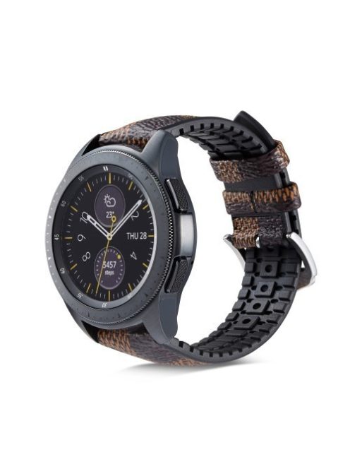 Huawei Watch GT Pótszíj - Óraszíj Bőr / Szilikonbelsővel Mintás A06