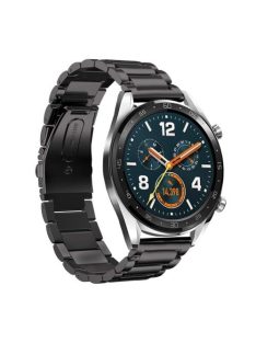 Huawei Watch GT Fémszíj Pótszíj - Óraszíj Fekete