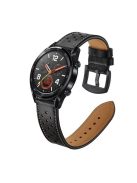 Huawei Watch GT Bőr Pótszíj - Óraszíj Fekete