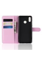 Huawei Honor 10 Lite Notesz Tok Business Series Kitámasztható Bankkártyatartóval Rózsaszín