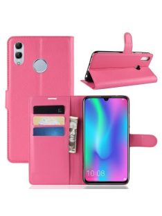   Huawei Honor 10 Lite Notesz Tok Business Series Kitámasztható Bankkártyatartóval Pink