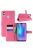 Huawei Honor 10 Lite Notesz Tok Business Series Kitámasztható Bankkártyatartóval Pink