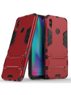  Huawei Honor 10 Lite 2in1 Tok Ütésálló - Kitámasztható TPU Hybrid Piros